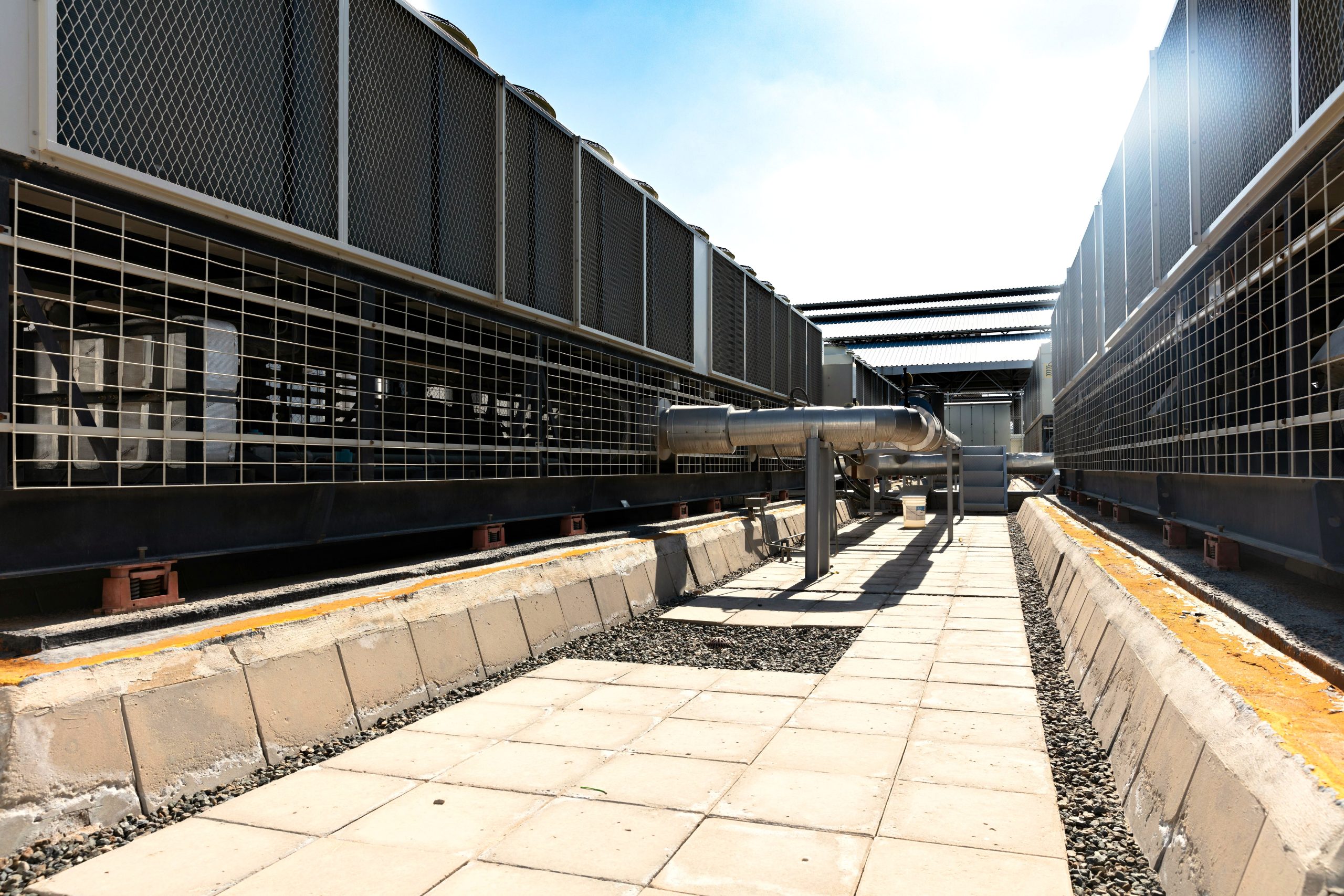 Mechanical engineering services installation on an AIMCE project in NSW